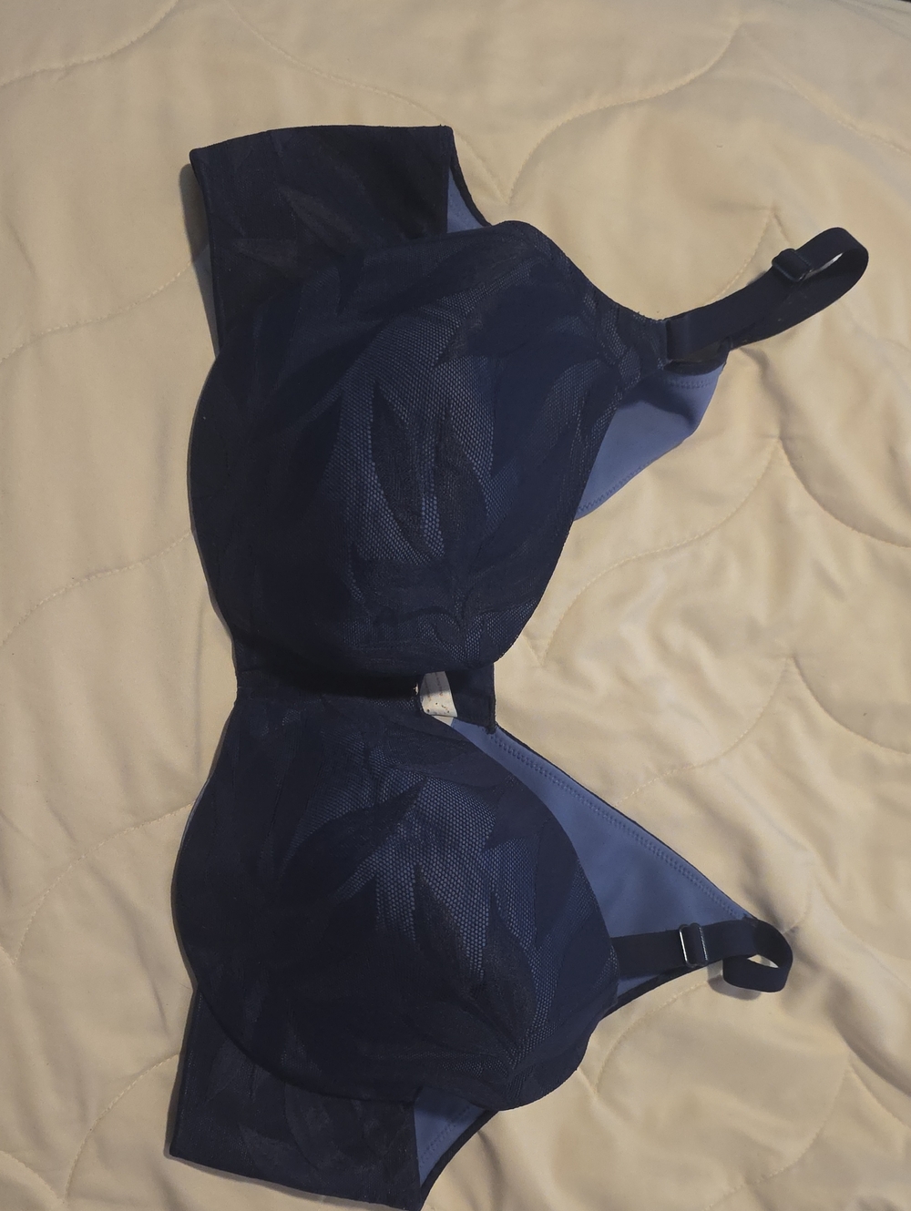 Cacique Navy Blue Smooth Bra